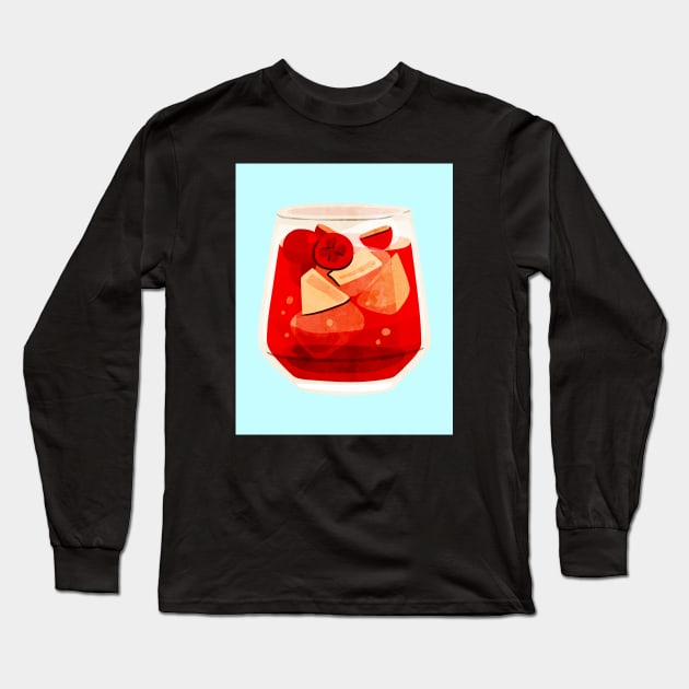 Cranberry Juice Long Sleeve T-Shirt by TANSHAMAYA